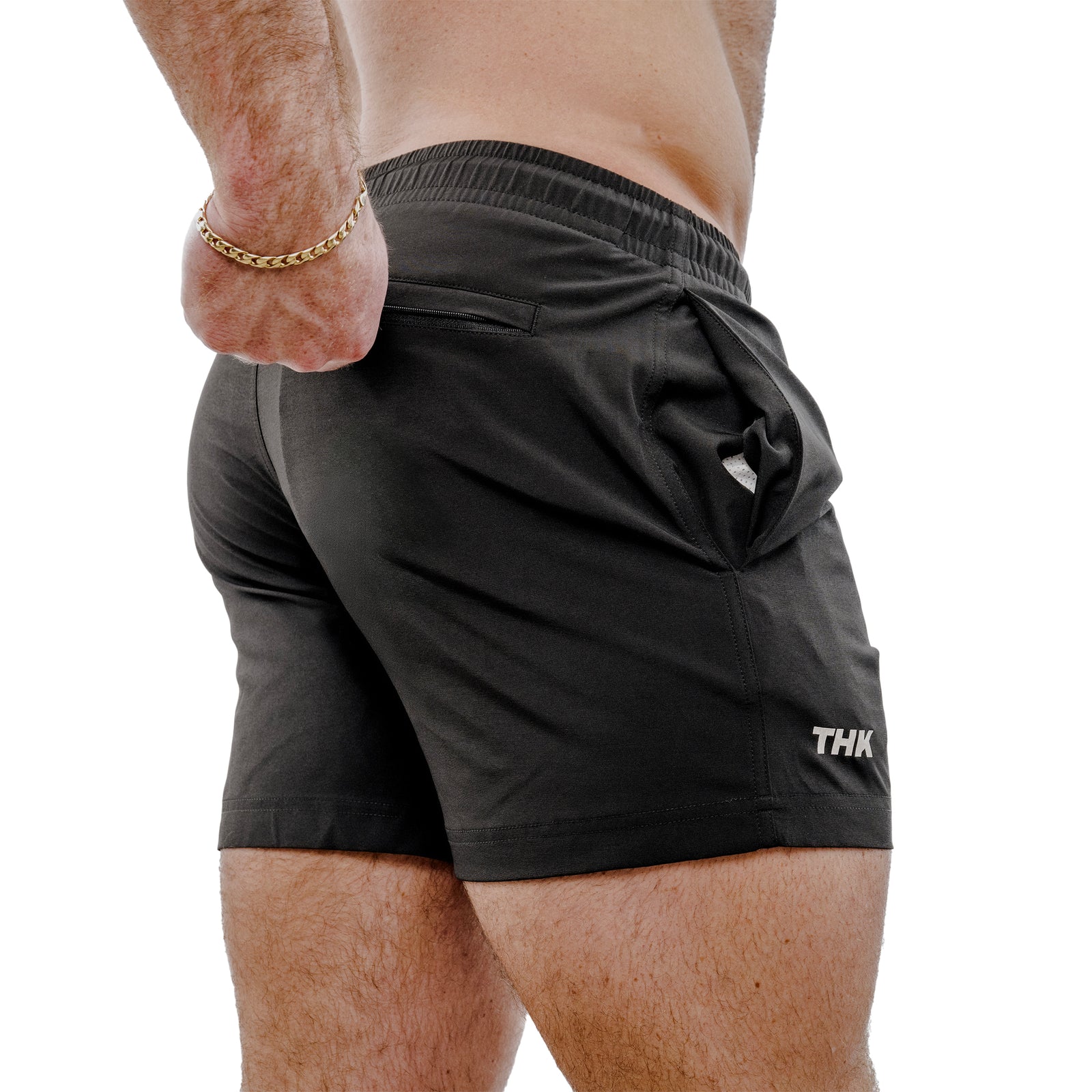 Black Swim Gym Short - THK